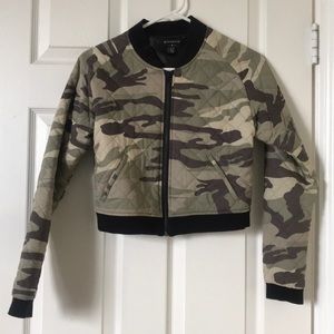 Camo puffer jacket